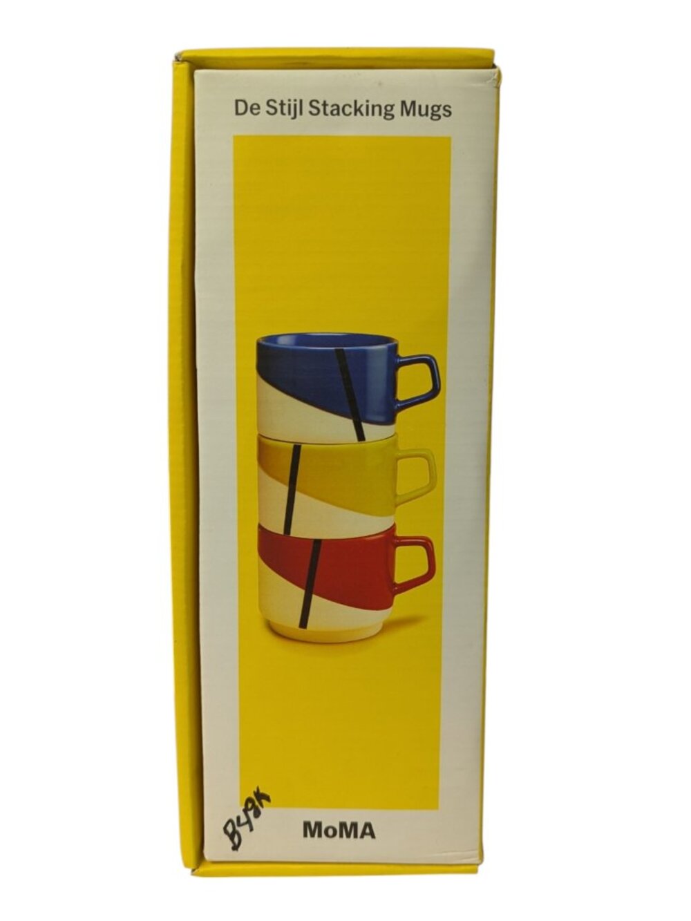 De Stijl Stacking Mugs From MOMA collection Rare Set of 3 NEW with box.